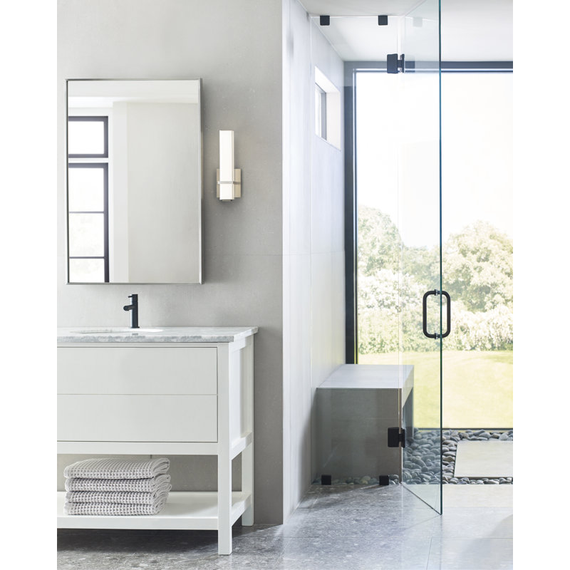 Milan 1 - Light LED Bath Bar, Satin Nickel