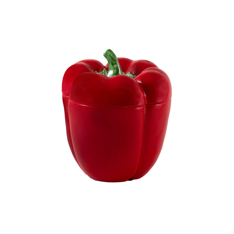 Petite boîte à poivre, Rouge,  H 8,27 po x l 7,5 po x P 7,5 po
