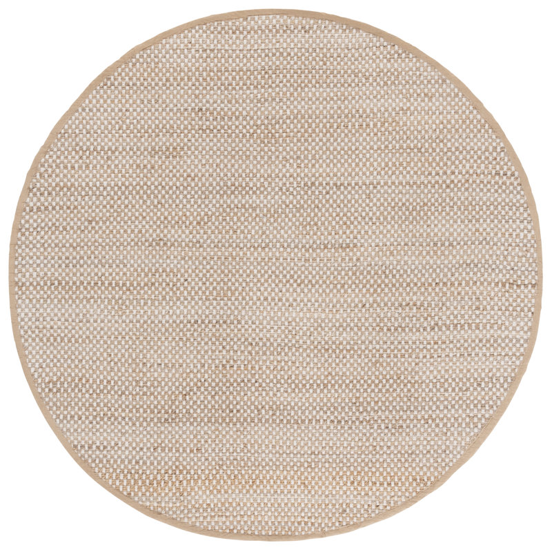 Tapis naturel / jaune Tije 978, Rond 6 pi