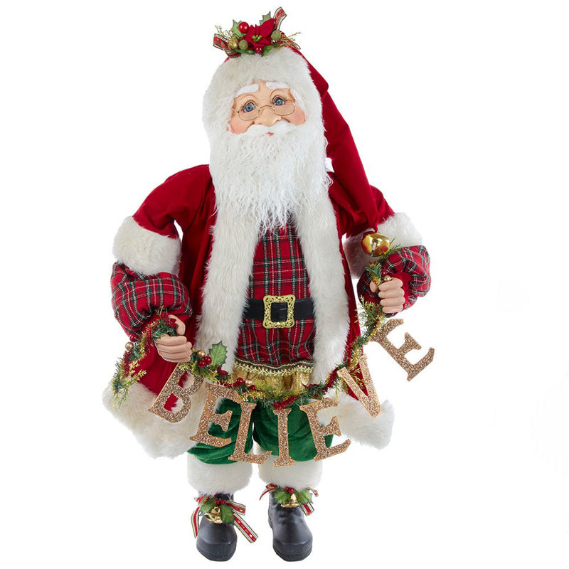 Kringle Klaus avec figurines de guirlande «Believe»