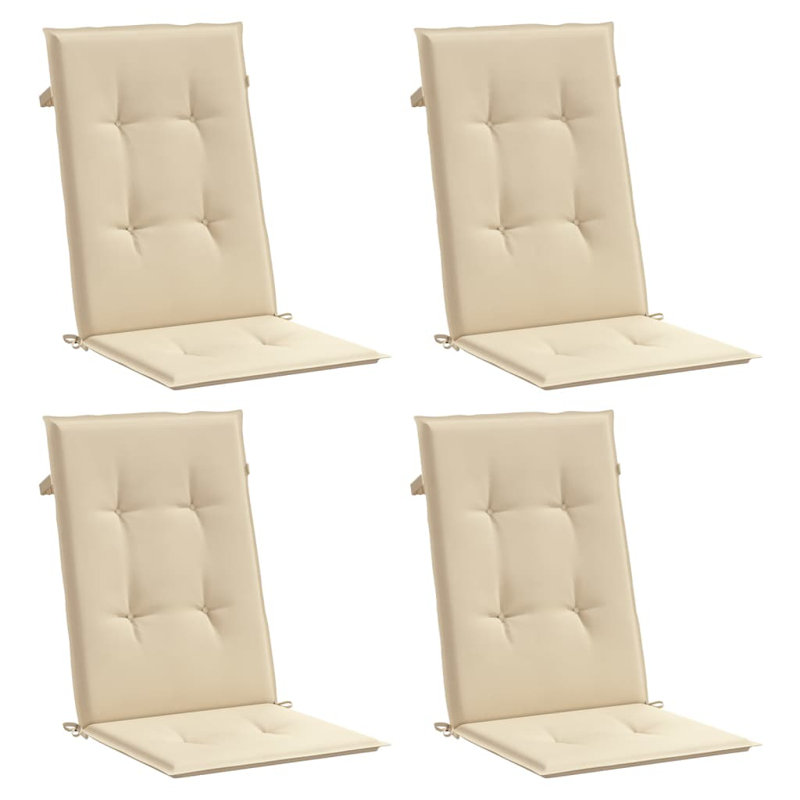 Outdoor Seat / Back Cushion, 1.18" H x 19.7" W x 47.2" L, 4, Beige