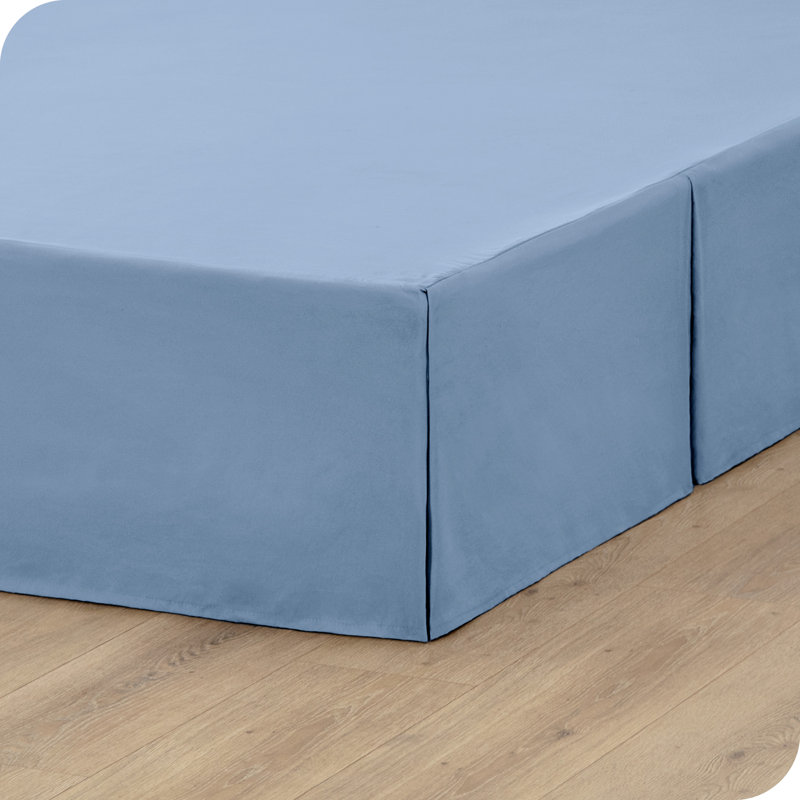 Tailored 15" Pleated Bed Skirt, Twin XL, Coronet Blue