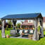 Toit rigide de 13 pi L 10 pi. D Pavillon de jardin en aluminium
