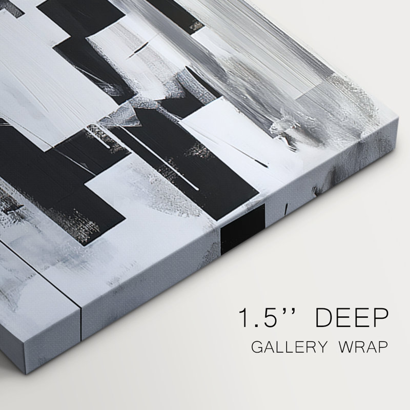 ABSTRACT Series XL - Toile tendue avec châssis sur mesure - 3 pièces, H 36 po x l 72 po