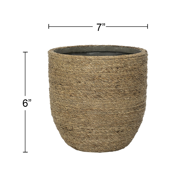 Ardell Handmade Planter, 7" H x 7" W x 7" D