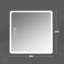 Miroir de salle de bain 36 po x 36 po avec DEL - brume, cuivre à intensité variable de 5 mm - argent pour l'élégance distinguée