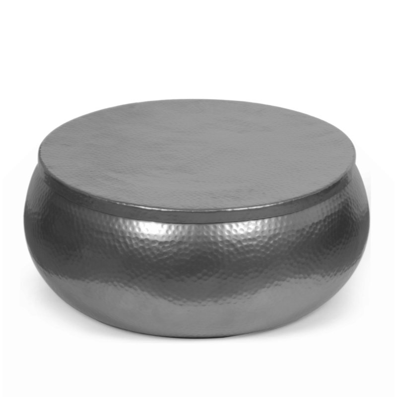 Aluminum Drum Coffee Table