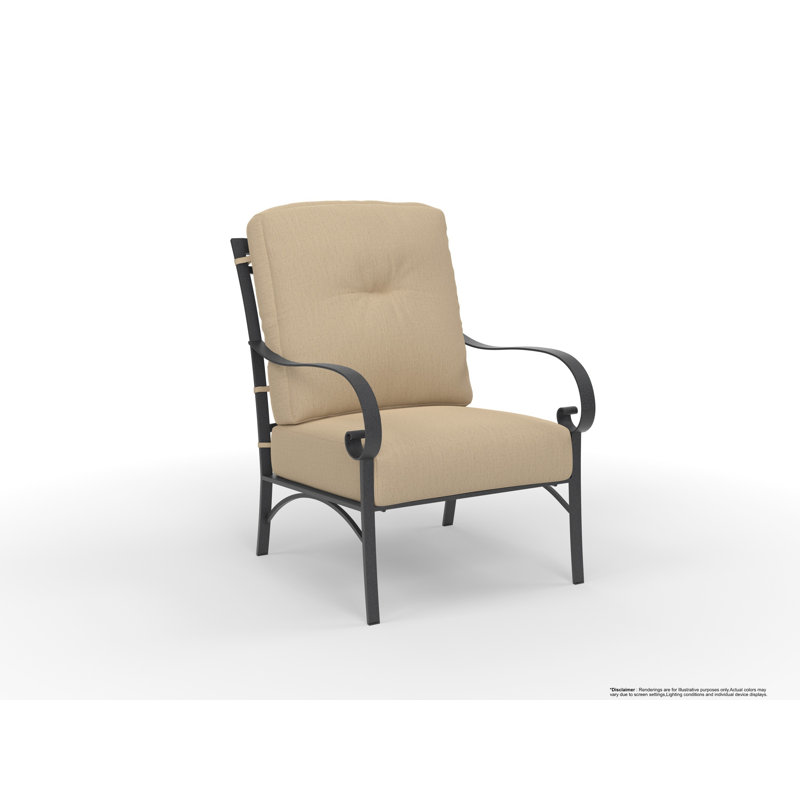 Pasadera Outdoor Lounge Chair, Trax Sequoia, Carbon Black