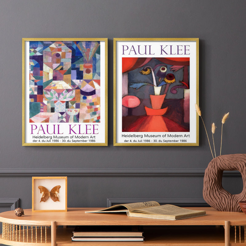 Klee Posters I-Premium, reproduction encadrée - prête à être accrochée - aucun clou requis - aucun clou requis