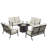 Deztyni 8 - Person Patio Conversation Set with Cushions