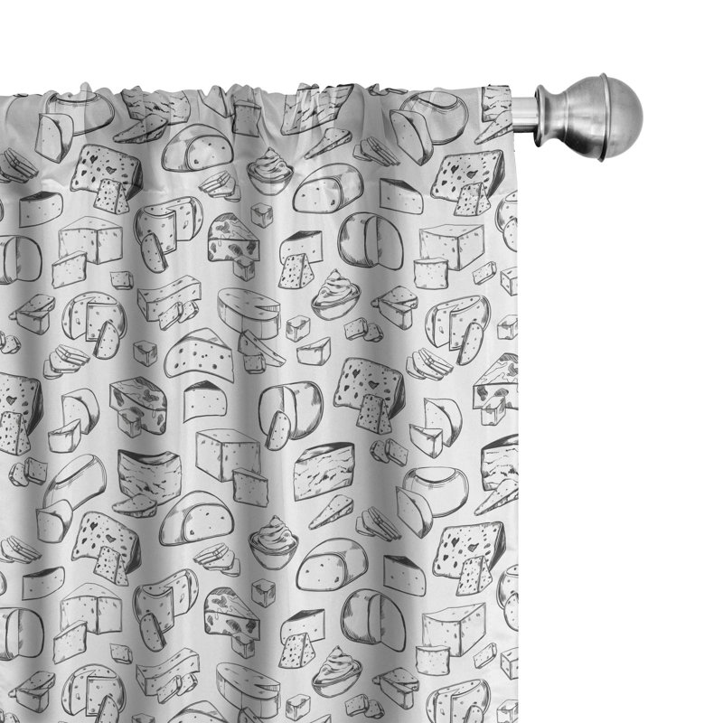Semi Sheer Curtain Pair, 28"W x 95"L