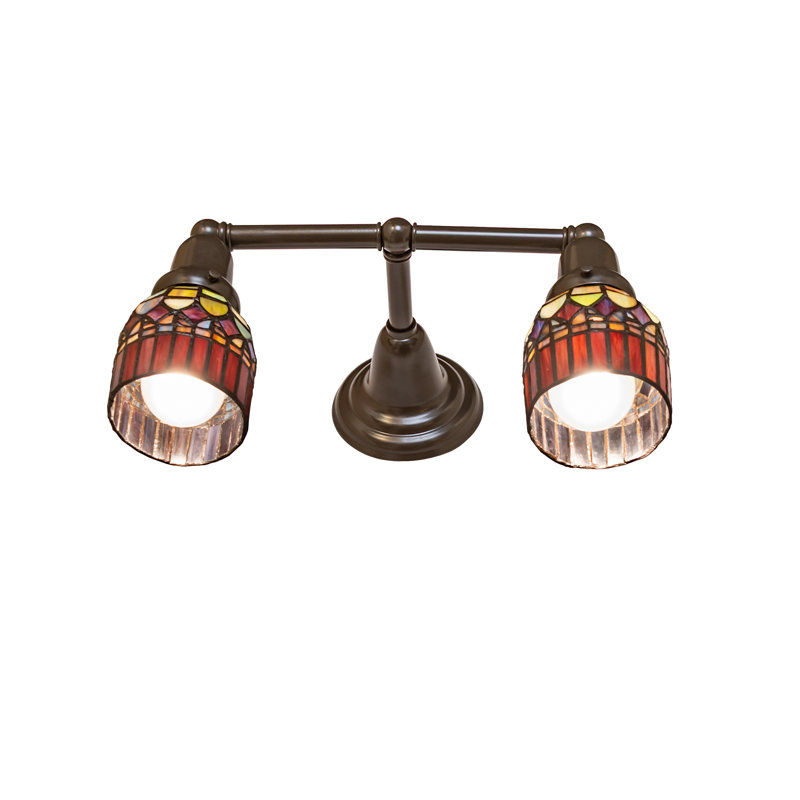 16" Wide Tiffany Candice 2 Light Wall Sconce