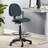 Johnpeter Swivel Upholstered Adjustable Height Counter Stool with Metal Frame-1350169208