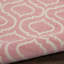 Tapis rose / ivoire à motif géométrique Kardinya-1530484195
