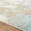 Tapis abstrait bleu / beige Kingsbury-57777594