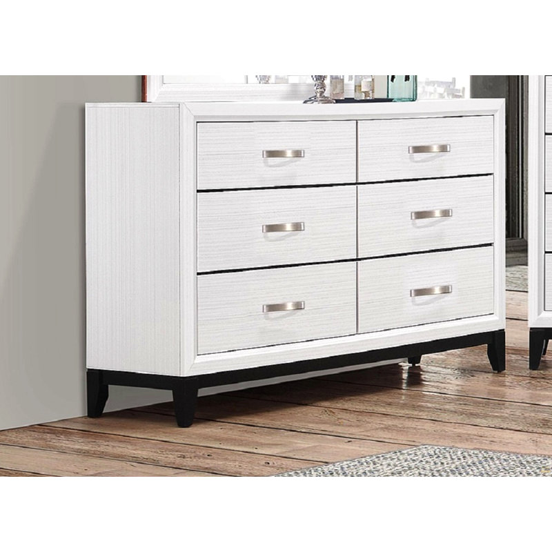 Commode 1 tiroir à 6 tiroirs, Blanc