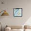 «Precious Flow Shadowbox Print», art abstrait bleu par Art Remedy-115120912-115120919