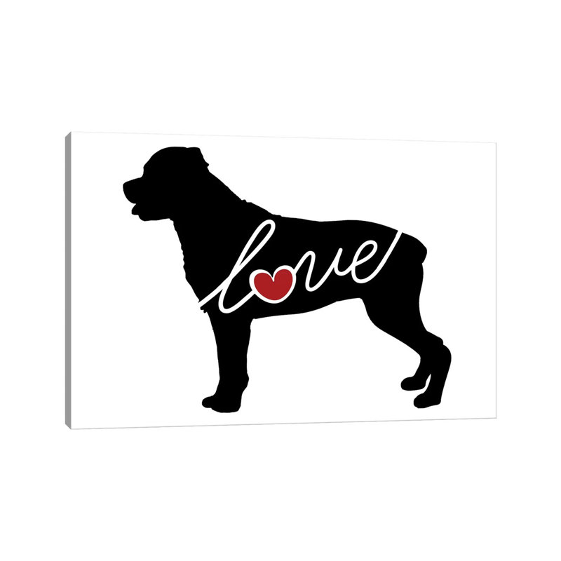 Rottweiler by Traci Anderson - Wrapped Canvas Gallery-Wrapped Canvas Giclée, 20.32 cm H x 30.48 cm W
