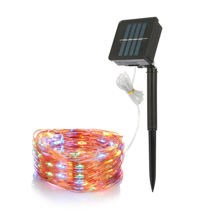Deakins Indoor / Outdoor 100 - Bulb 393 in. Solar Powered LED Rope String Light