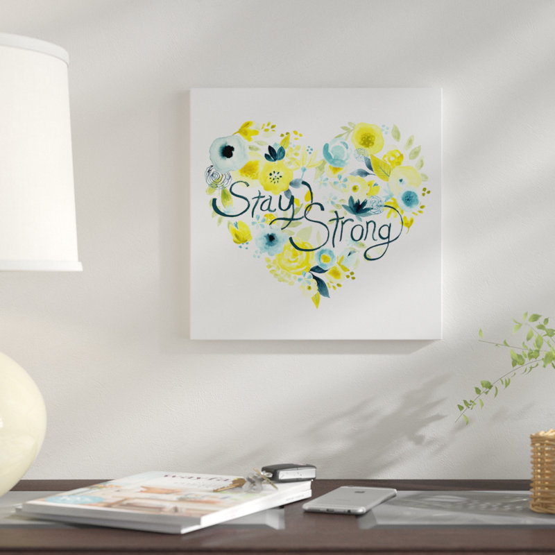 « heartfelt floral i », impression sur toile, H 12 po x l 12 po x P 1,5 po, Toile tendue, Pas de tapis