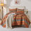  Ensemble de literie réversible 100% coton percale