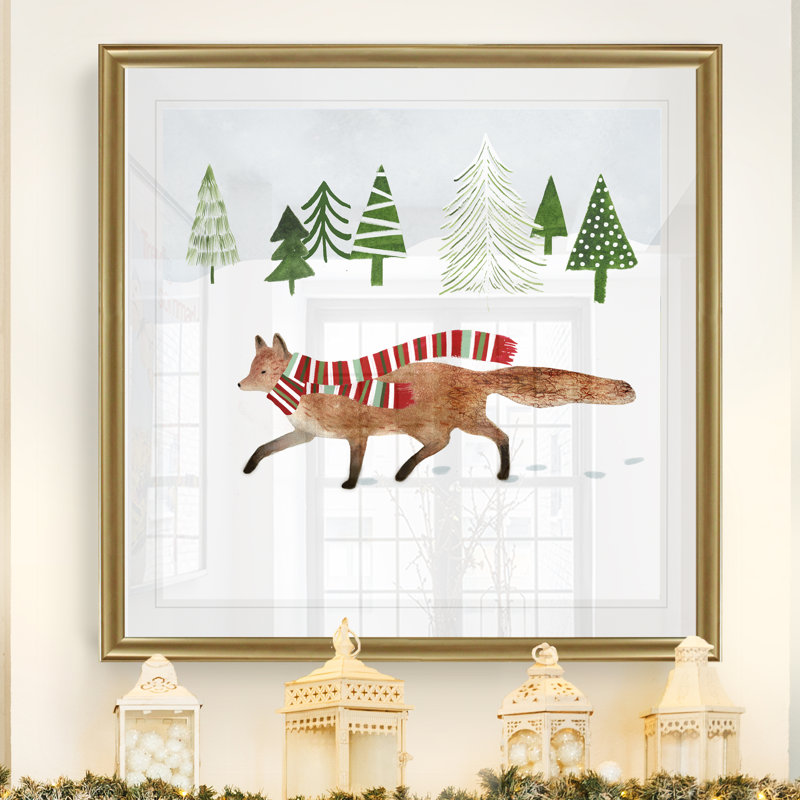 Bois de noël ii», reproduction d’art, H 30,5 po x l 30,5 po x P 1,5 po, Cadre doré