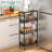 Slim Rolling Storage Cart With Wooden Top For Small Spaces (Maximize Kitchen Organization And Style)