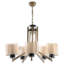 Lustre unique en métal à hauteur réglable
