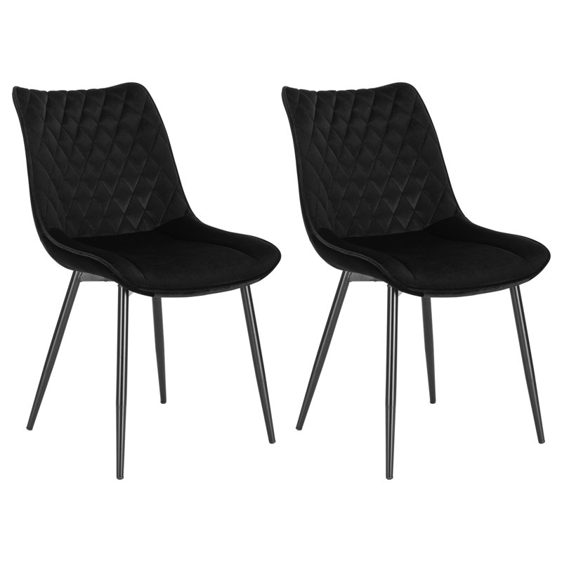 Toombs Upholstered Dining Chair, Black