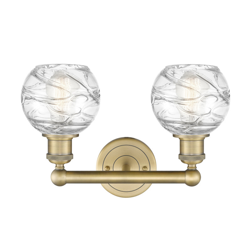Cambria 2 - Light Dimmable Vanity Light, Brushed Brass, Clear