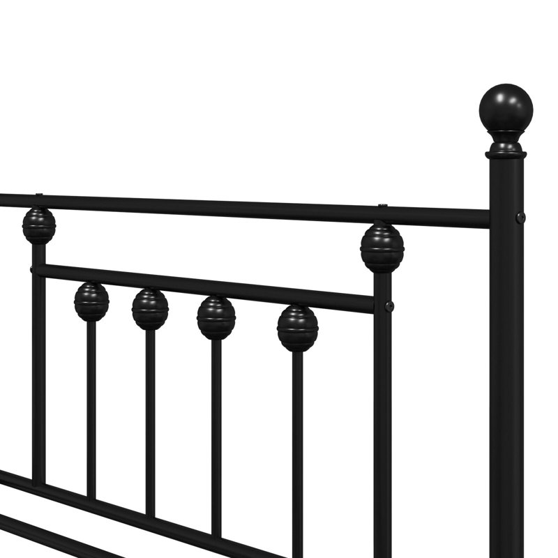 Daybed Frame With Trundle, Steel, 100 x 200cm, Black
