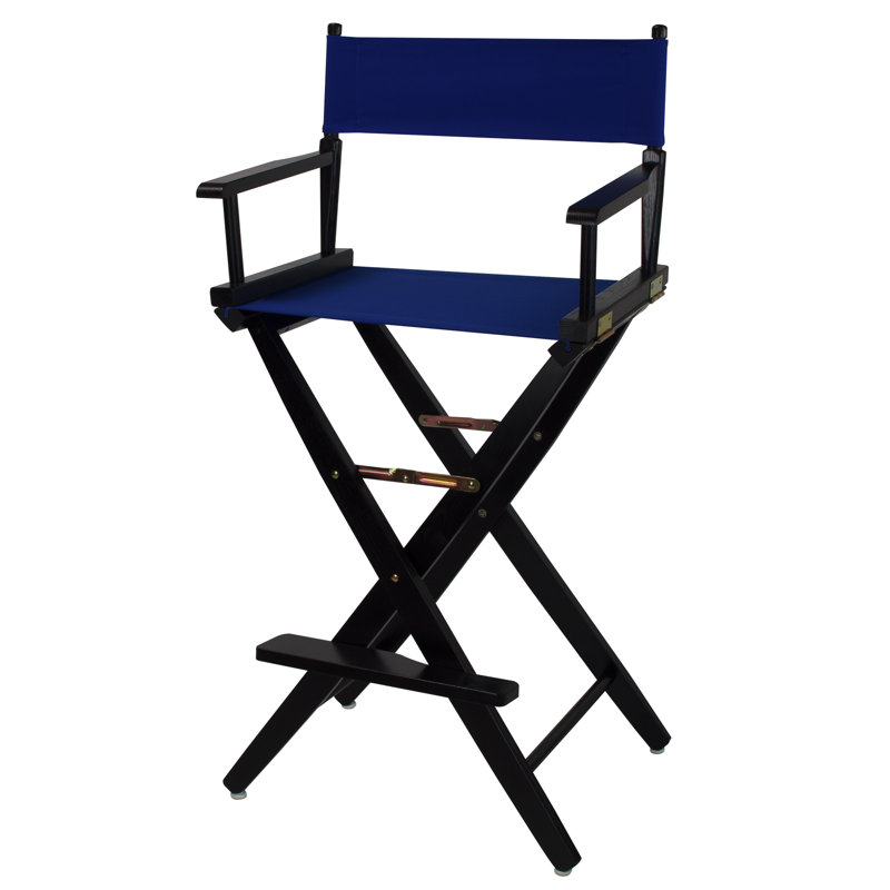 Scoville Folding Director Chair, Royal Blue, Black