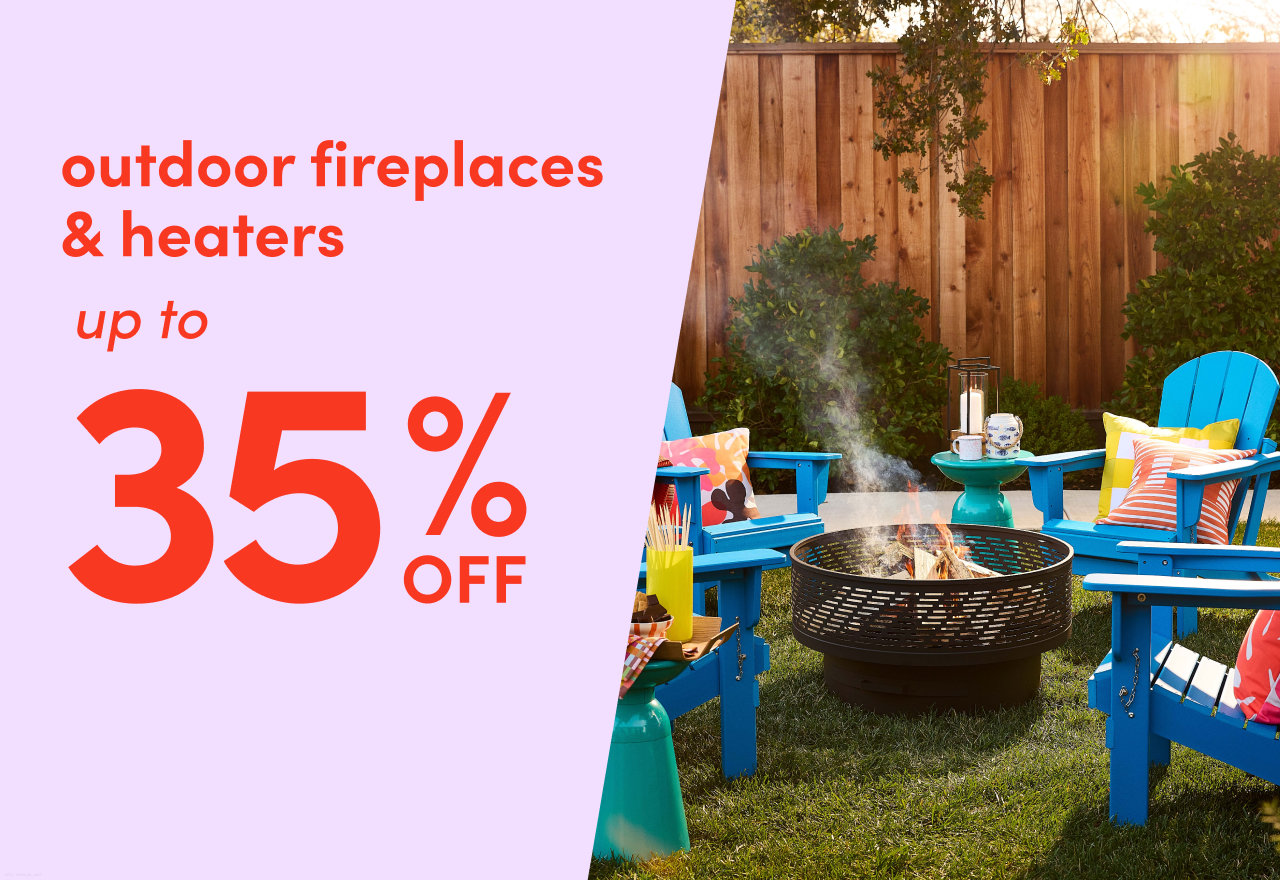 outdoor fireplaces & heaters clearance