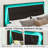 Carnbrock 47" Headboard King Platform Bed with LED Lights, Black-738430619-738430613