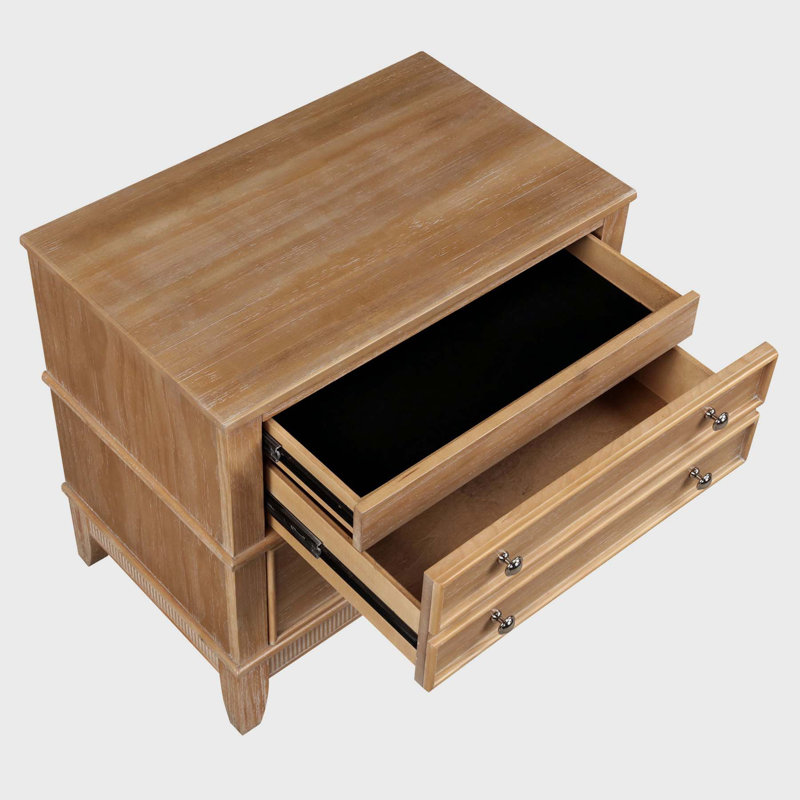 Commode décorative 3 tiroirs Miyonna, Naturel