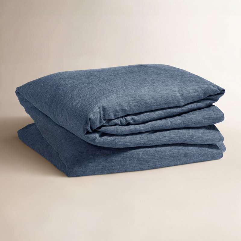 Jovi Linen Ink Duvet Cover, Full/Queen Duvet Cover
