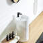 Lavabo de salle de bain à piédestal à surface solide