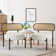 Bexlie Boucle Upholstered Chair With Rattan Back(Set Of 2)