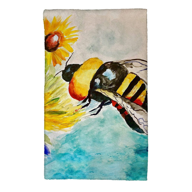 Bee & Flower Kitchen Towel