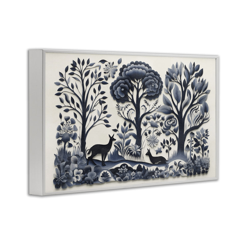 Créature boho forêt, estampe numérique par Sasha, H 16 po x l 24 po, Estampe numérique encadrée blanc bord de mer