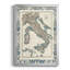 Carte encadrée de l'Italie, reproduction encadrée de qualité supérieure - prête à être accrochée-88100479-88100480