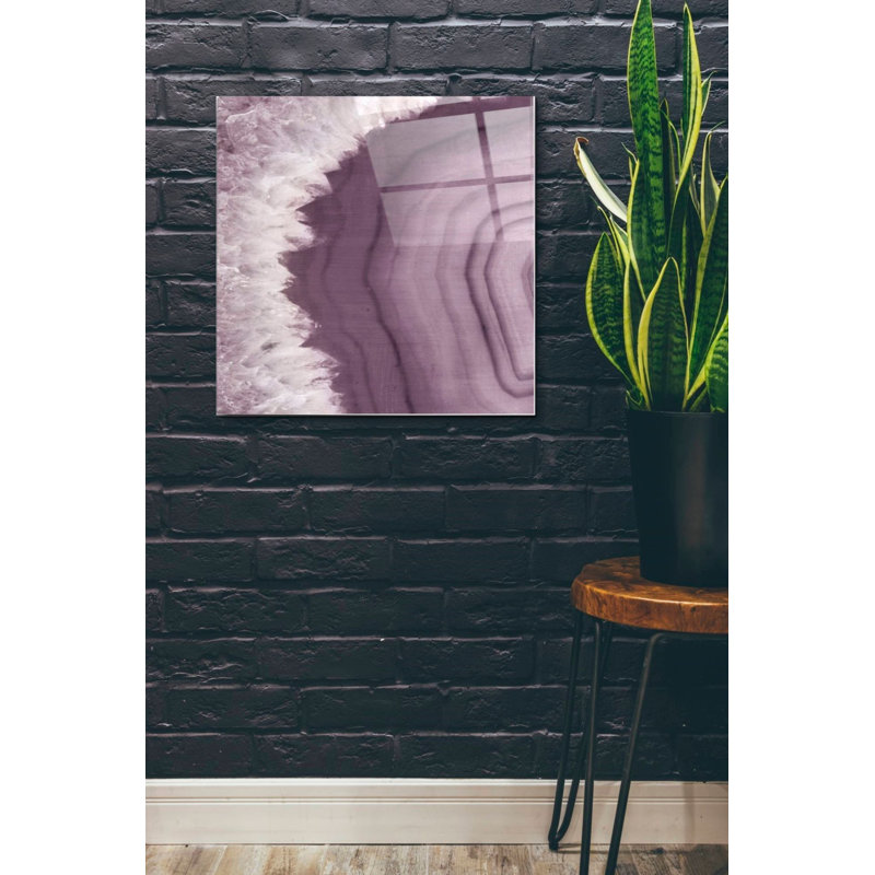«Agate Geode I PLUM» par Wild Apple Portfolio, H 24 po x l 24 po