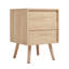 Ahamadou 40cm W Rattan Bedside Table