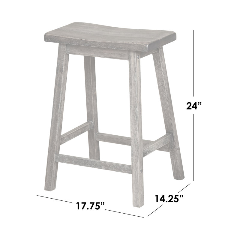 Prentiss chair, Gris patiné, Tabouret de comptoir (assise de 24 po de hauteur)