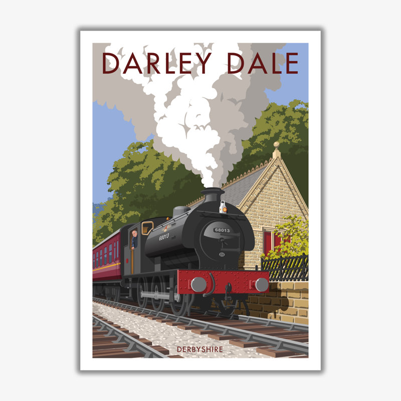 Darley Dale Derbyshire - Print, No Framed, 50cm H x 40cm W x 1cm D