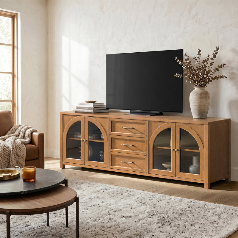 Meuble télé Raymona, Teck