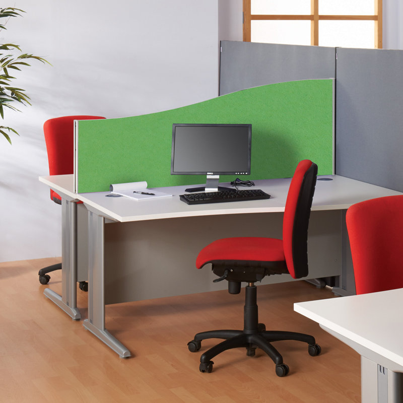 Desk Dividers, 60cm H x 160cm W x 3cm D, Apple