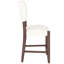 De 4 chaises de bar de style Mid-Century avec dossier, revêtues de lin, pattes à griffer, douces et confortables pour les tabourets rembourrés à long terme, repose-pieds pour la cuisine-118897226