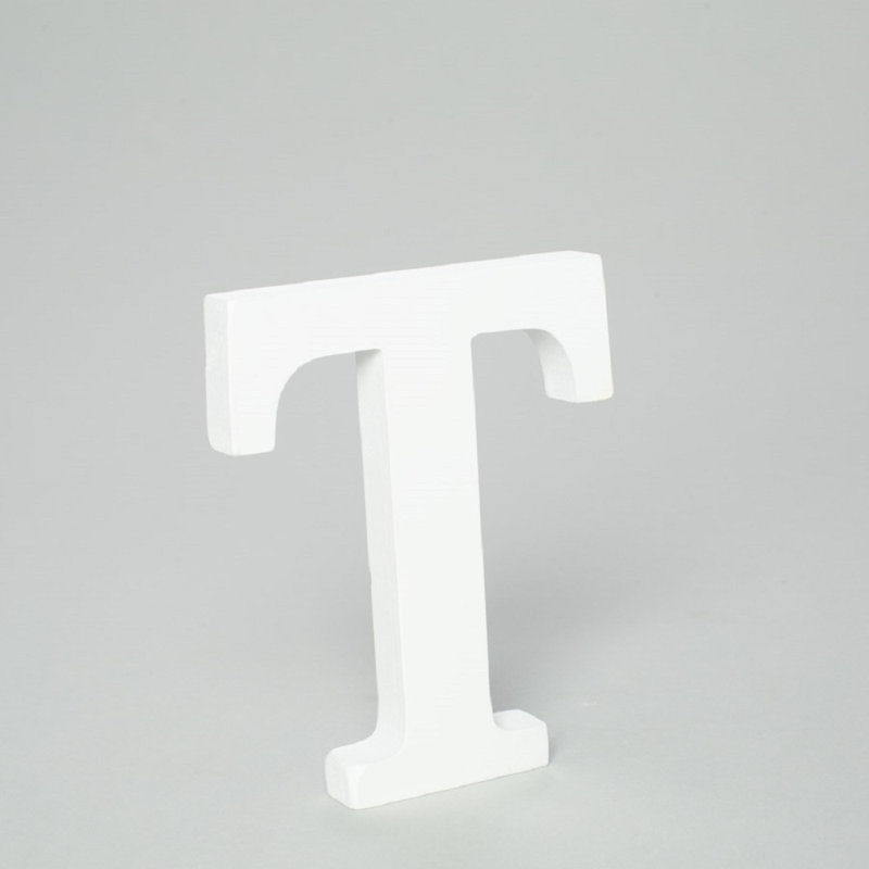 Bloc de lettres en bois, T