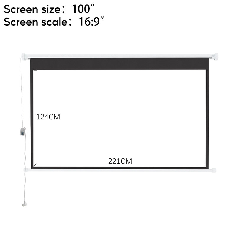 Living And Home Electric Projector Screen Projector Screen